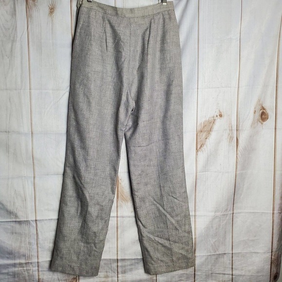 Vintage 70's Weathervane High Rise Lined Gray Pleated Slacks Size 10 - Picture 6 of 10